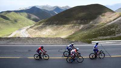 自行車&mdash;&mdash;環(huán)青海湖國際公路賽第二賽段賽況
